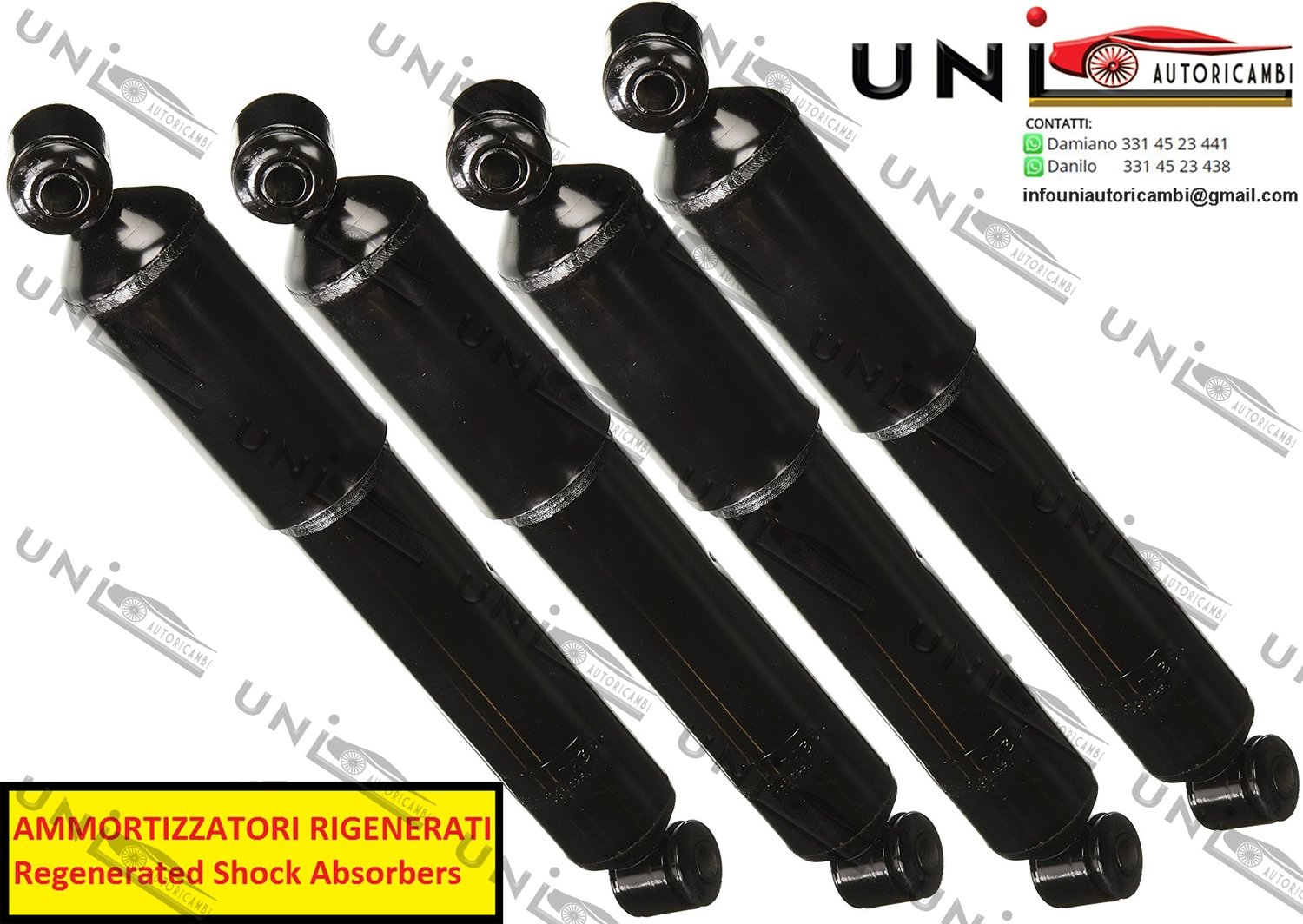 4 Ammortizzatori  Anteriori o Posteriori Rigenerati Auto Furgone Rimorchio Caravan Camion Biligo Biga TRUCK  / Truck Trailer