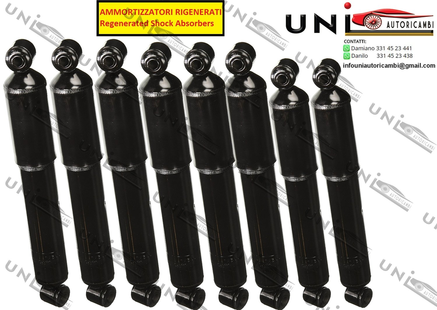 8 Ammortizzatori  Anteriori o Posteriori Rigenerati Auto Furgone Rimorchio Caravan Camion Biligo Biga TRUCK  / Truck Trailer