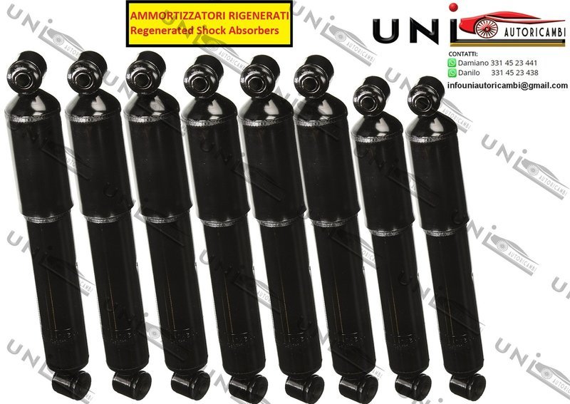 8 Ammortizzatori  Anteriori o Posteriori Rigenerati Auto Furgone Rimorchio Caravan Camion Biligo Biga TRUCK  / Truck Trailer