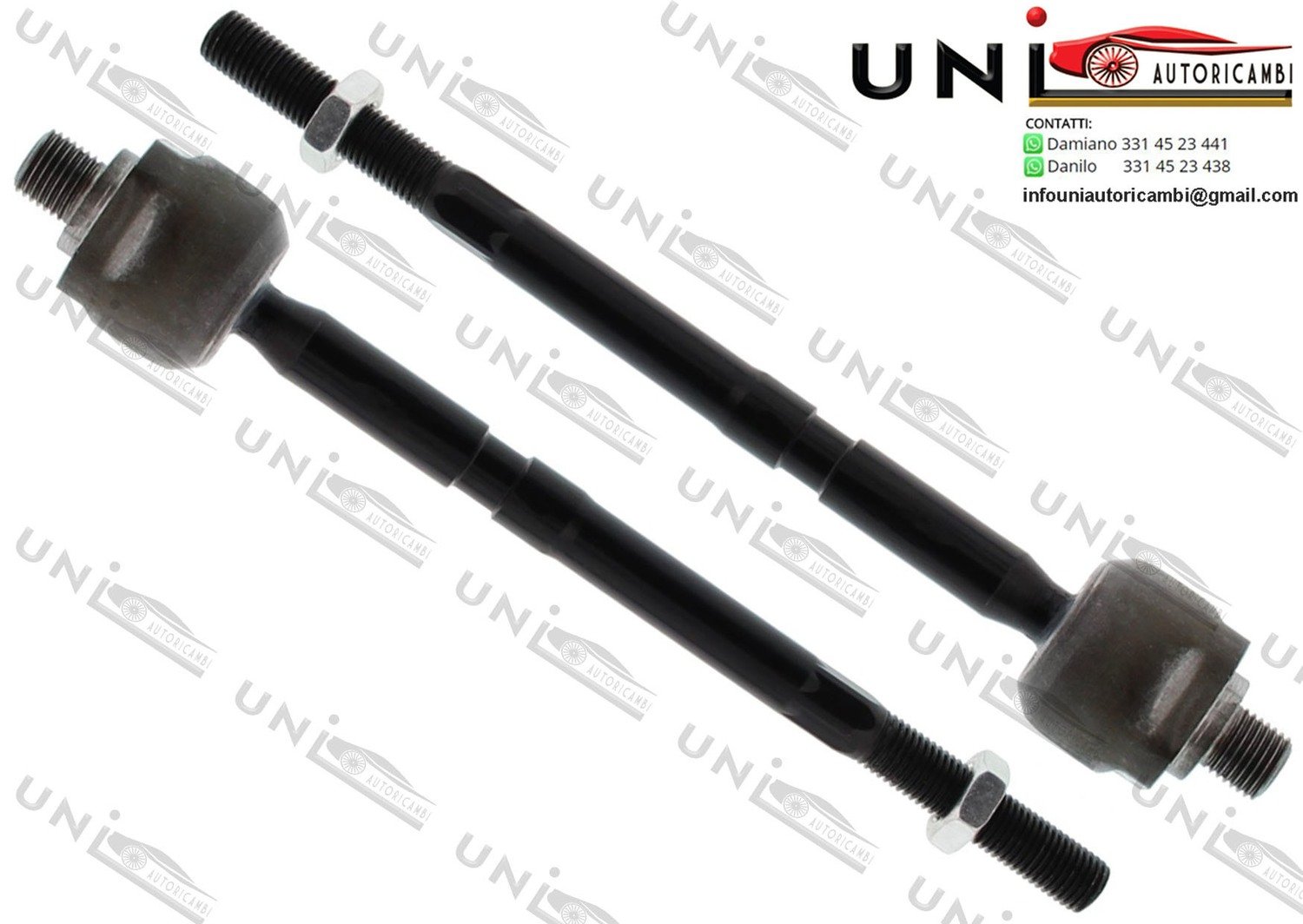 2 Giunti Scatola Sterzo Assale Anteriore Bilaterale Abarth 500/595 (312_) da 2008​ / 500C/595C (312_) da 2009 / Fiat 500 (312_) da 2007​ / 500 C (312_) da 2009​ / Ford KA (RU8) da 2008