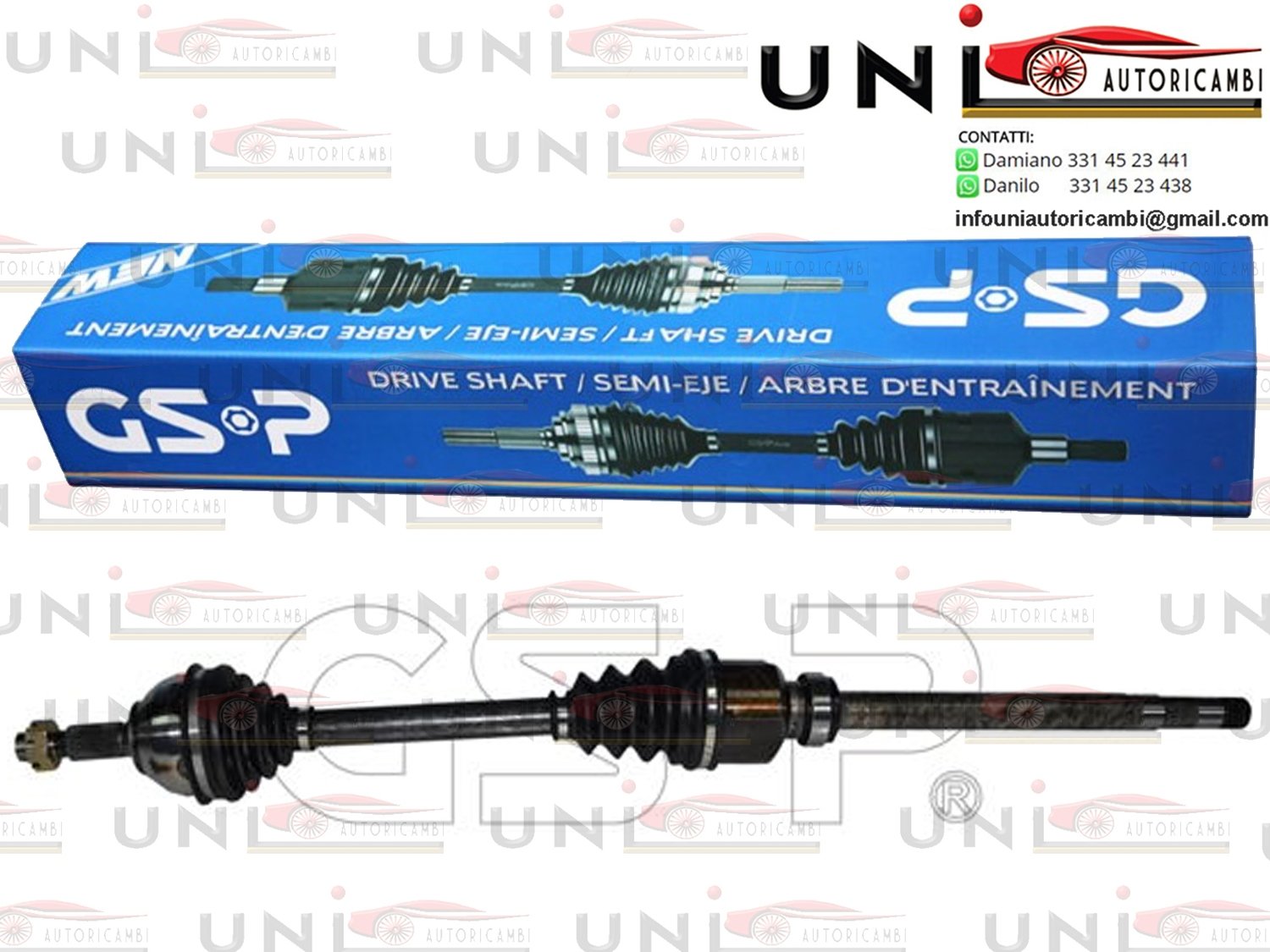 Albero Motore Semiasse Destro Citroen Dispach da 01.2007,  Peugeot Expert (VF3A, VF3U, VF3X) da 01.2007, Peugeot Expert Tepee (VF3V) da 01.2007,  Fiat Scudo (270) da 01.2007