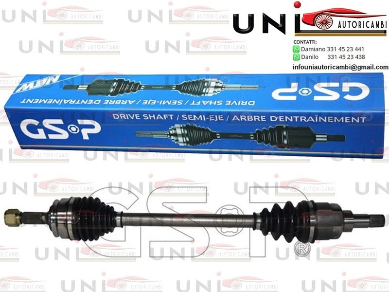 Albero Motore Semiasse Anteriore Sinistro Citroen DS3 da 11.2009