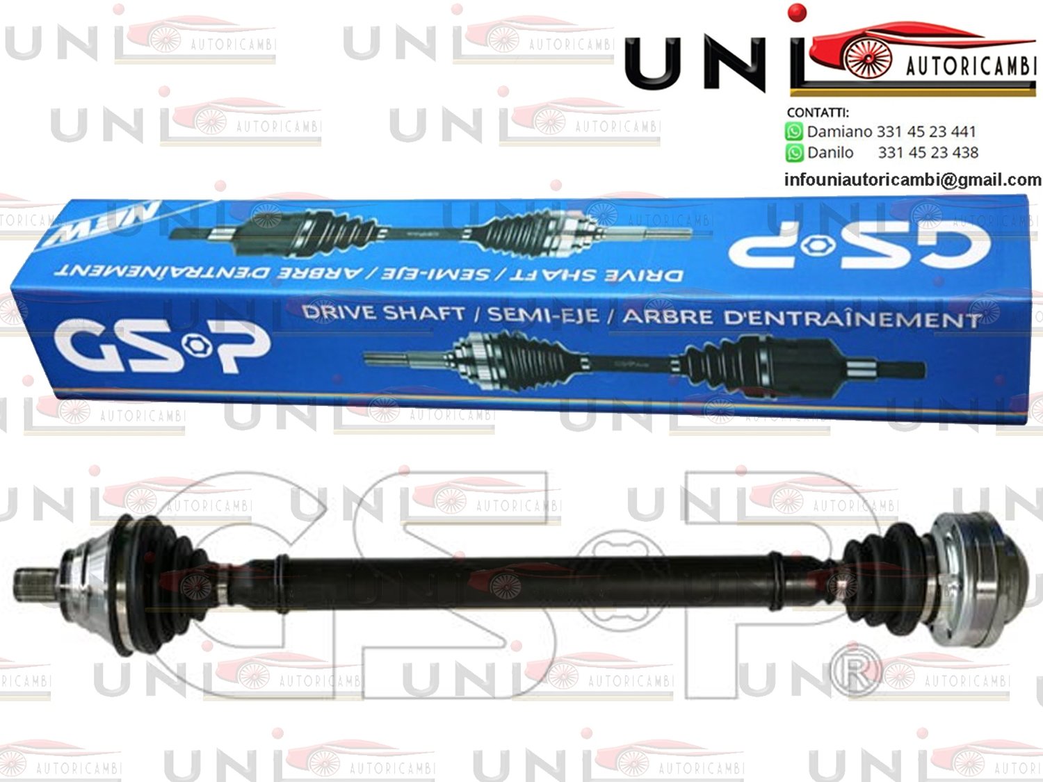 Albero Motore Semiasse Anteriore Destro Volkswagen Tiguan (5N) da 03.2008