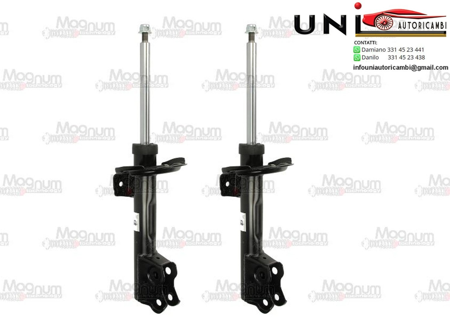 2 Ammortizzatori Anteriori a Gas Mercedes-Benz​​ Classe A (W169)​ da 09.2004 a 06.2012​