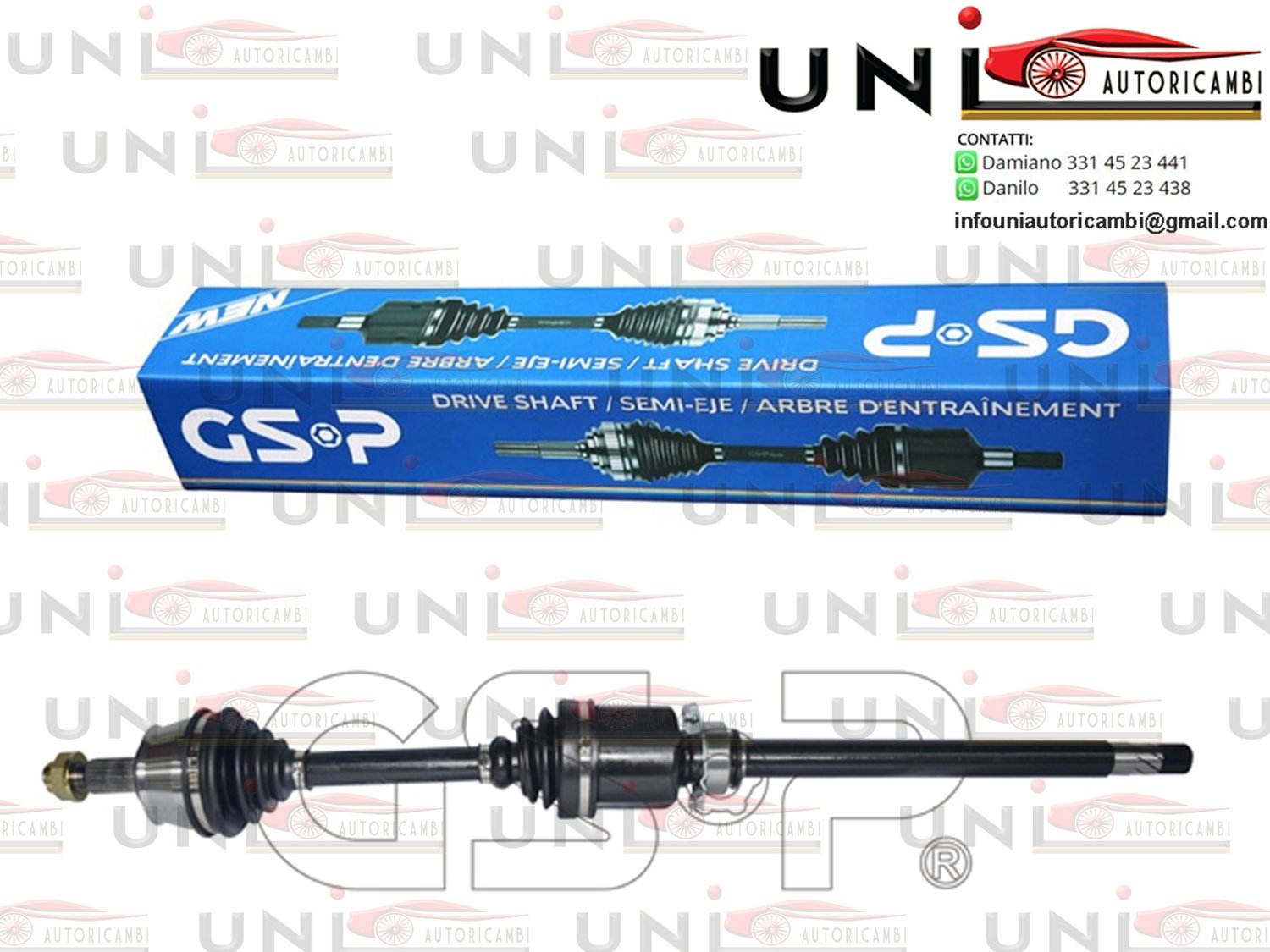 Albero Motore Semiasse Anteriore Destro Fiat Doblo (152, 263) da 02.2010