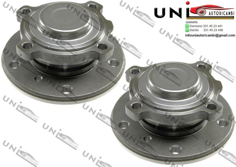 Kit 2 Mozzi Ruota con Cuscinetto Assale Anteriore Bilaterale / BMW Serie 1  Cabriolet / Coupé da 2003 / BMW 3 / Cabriolet / Coupé / Touring da 2004 / BMW X1 da 2009 / BMW Z4 Roadster da 2009