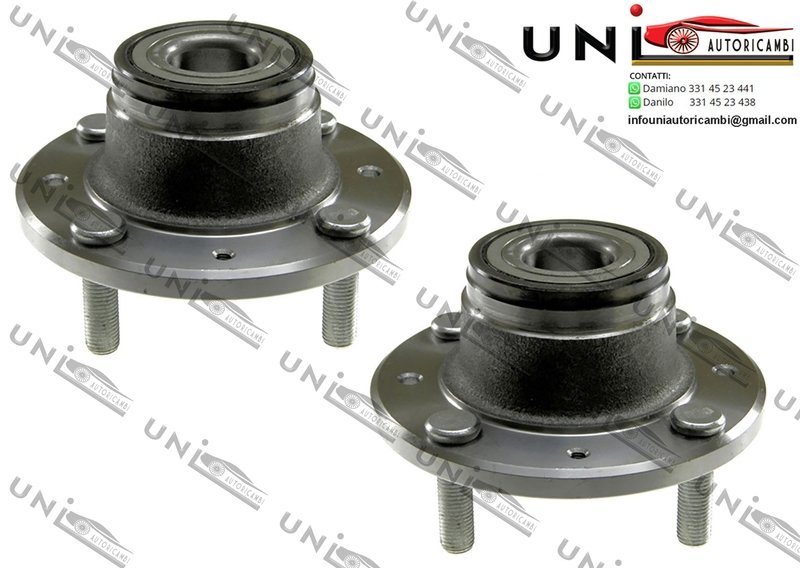 Kit 2 Mozze Ruota con Cuscinetto Assale Posteriore Bilaterale Sinistro + Destro / Volvo S40 I da 1995 / Volvo V40 Station wagon da 1995