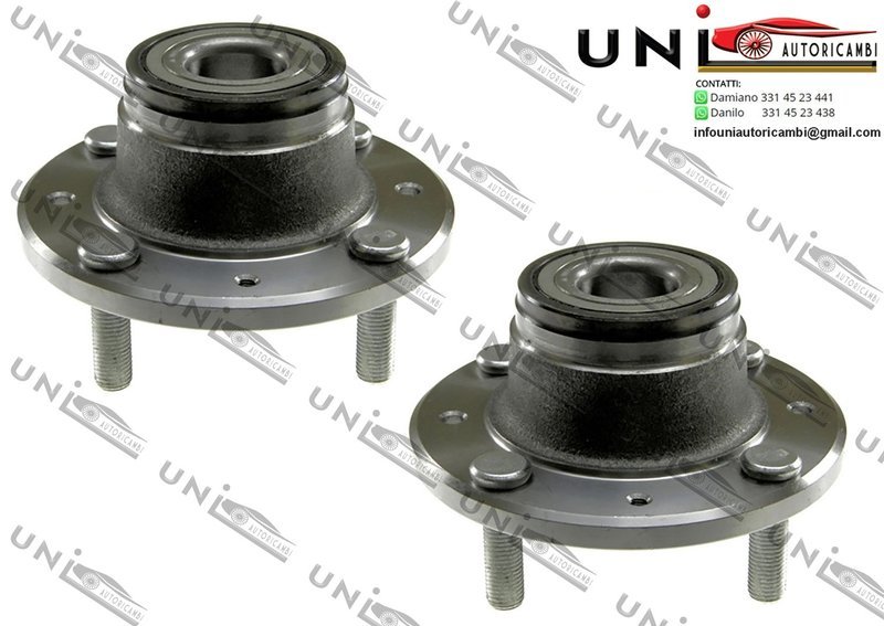 Kit 2 Mozze Ruota con Cuscinetto Assale Posteriore Bilaterale Sinistro + Destro / Volvo S40 I da 1995 / Volvo V40 Station wagon da 1995