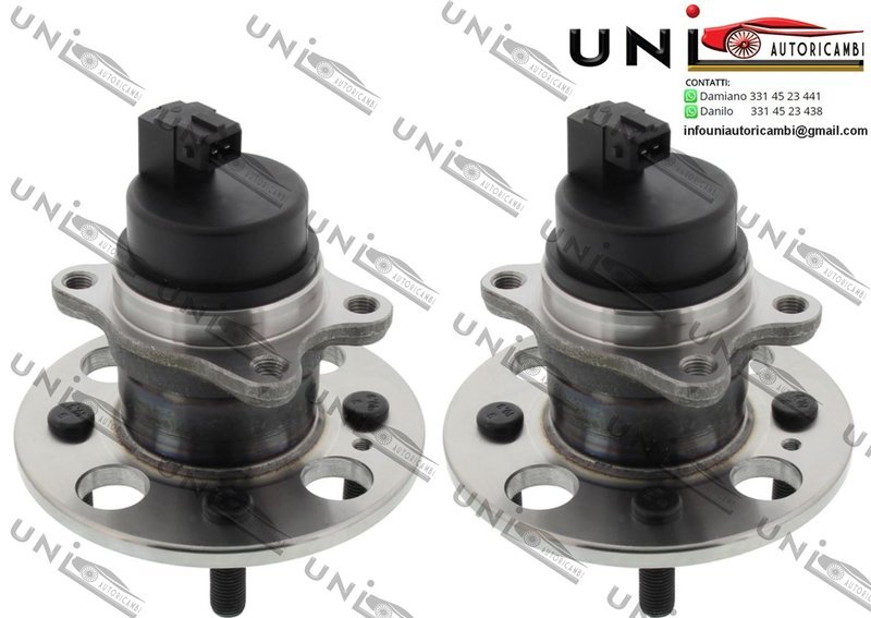 2 MozzI Ruota con Cuscinetto Assale Posteriore / Hyundai Accent III / Tre volumi da 2005 / Hyundai Accent IV / Tre volumi​ da 2010 / Hyundai Getz da 2002 / Hyundai i10 da 2007 /Kia Picanto da 2004