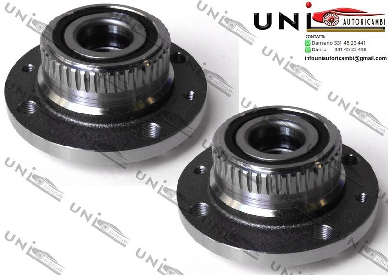 2 Mozzi Ruota Posteriori con cuscinetto sinistro + destro Bilaterale / Alfa Romeo 145 da 1994 / Fiat Brava da 1995 / Fiat Bravo I da 1995 / Fiat Palio da 1996 / Lancia Y da 1995