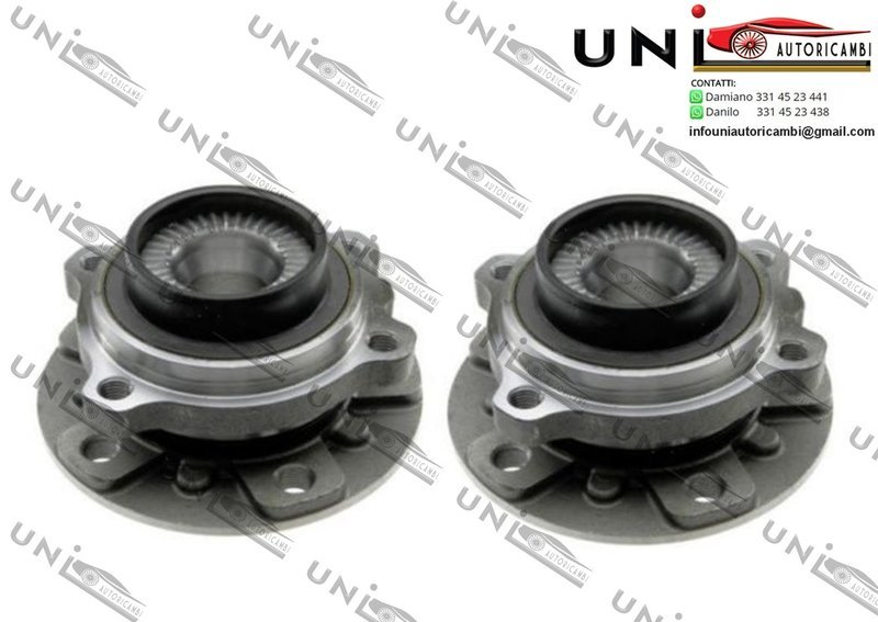 2 Mozzi Ruota Anteriori con Cuscinetto Bilaterale per: BMW Serie 5 (F10), 5 (F11), 5 GRAN TURISMO (F07), 6 (F12), 6 (F13), 6 GRAN COUPE (F06), 7 (F01, F02, F03, F04), X3 (F25), X4 (F26) 2.0-4.4 04.09-