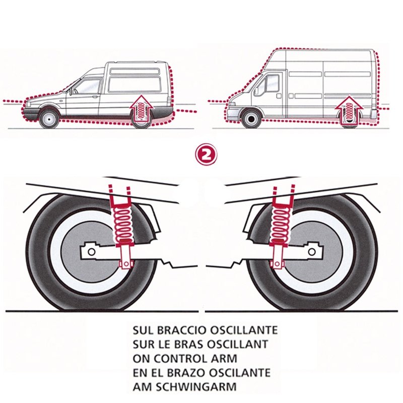 Kit Molle Stabilizzatrici da Carico Posteriori Renault Kangoo Escl. 4x4 KC0/1 da 03.1998 a -