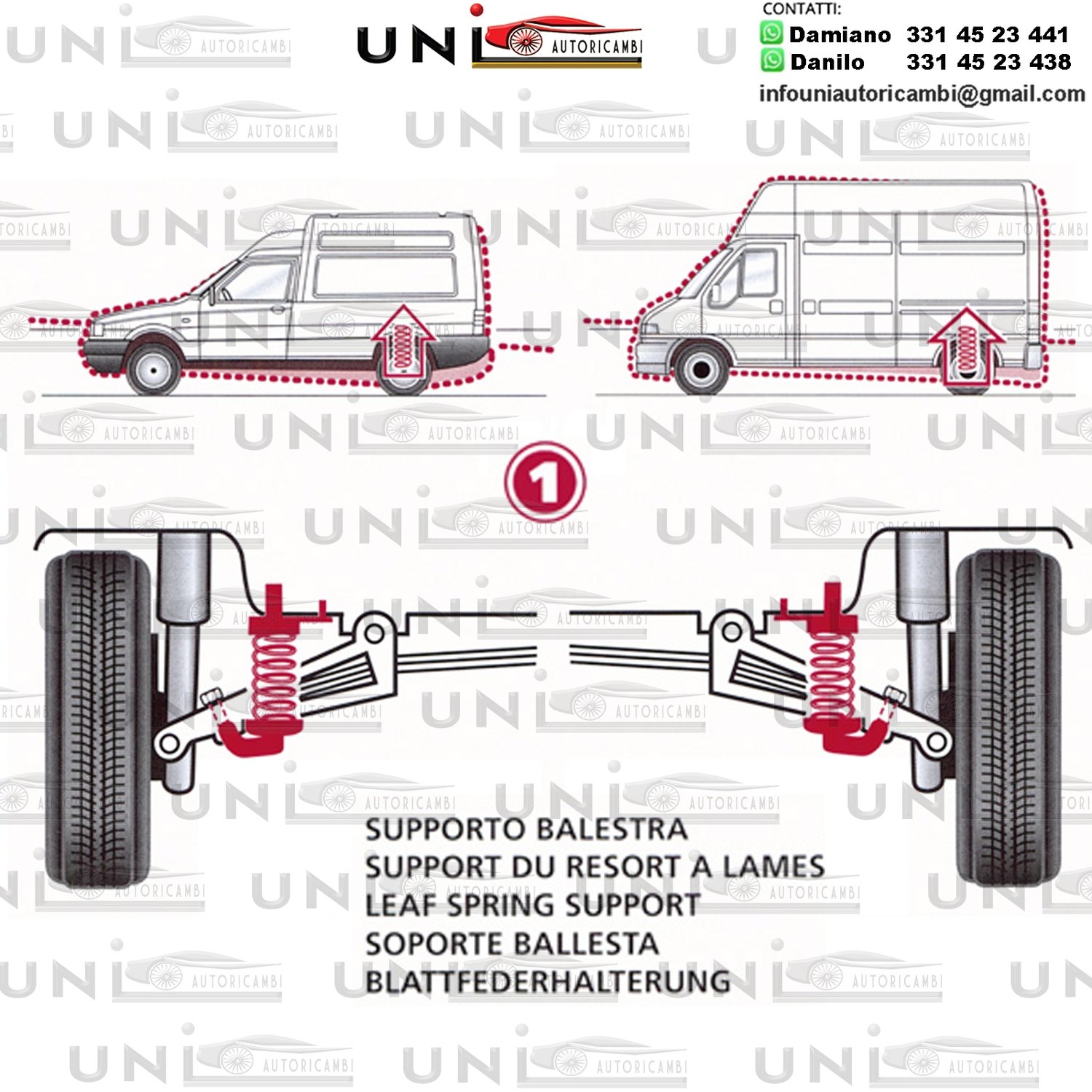 Kit Molle Stabilizzatrici da Carico Posteriori Autobianchi A 112 da 10.1969 - 12.1985