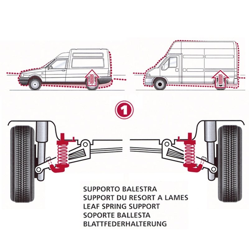 Kit Molle Stabilizzatrici da Carico Posteriori Autobianchi A 112 da 10.1969 - 12.1985