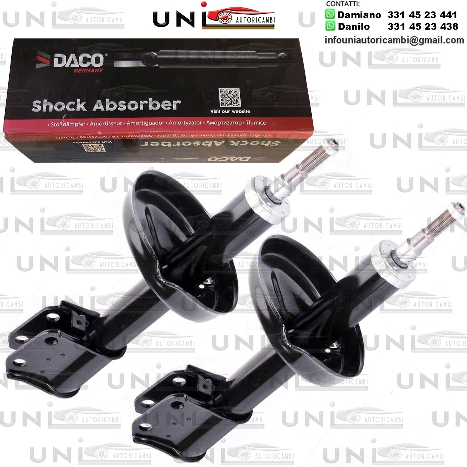 2 Ammortizzatori Anteriori a Olio  Renault Kangoo da 1997 / Nissan Kubistar