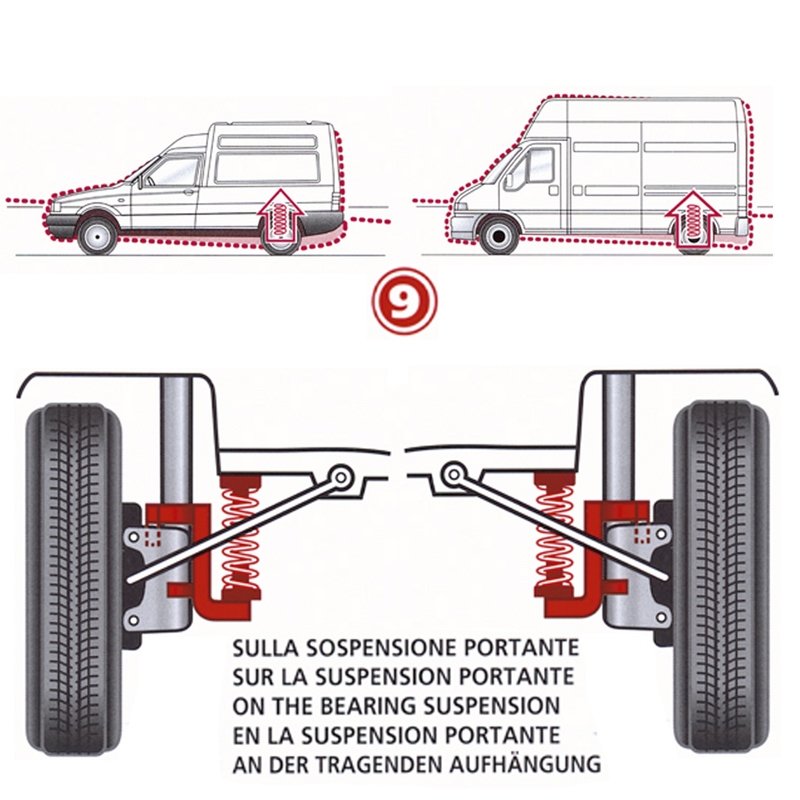 Kit Molle Stabilizzatrici da Carico Posteriori Lancia Delta Prisma Tutti I Tippi 831ABO da 09.1979 a 05.1993