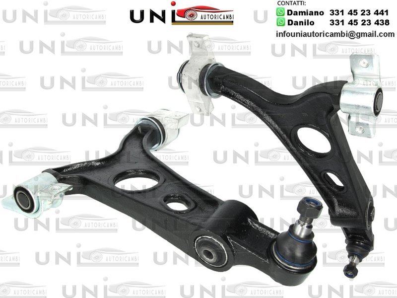 2 Bracci Oscillanti Assale Anteriore Sinistro SX Destro DX Alfa Romeo 147 (937_)​ da 2001 / Alfa Romeo​ 156 (932_) ​da 1997 / Alfa Romeo​ 156 Sportwagon (932_)​ da 2000 / Alfa Romeo​ GT (937)​ da 2003