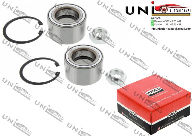 Kit 2 Cuscinetti Ruota Assale Anteriore Bilaterale / Citroën Jumper Auto. / Furgo. / Pianale piatto / Telaio da 2002 / Fiat Ducato Auto. / Furgo. / Pianale piatto / Telaio da 2002