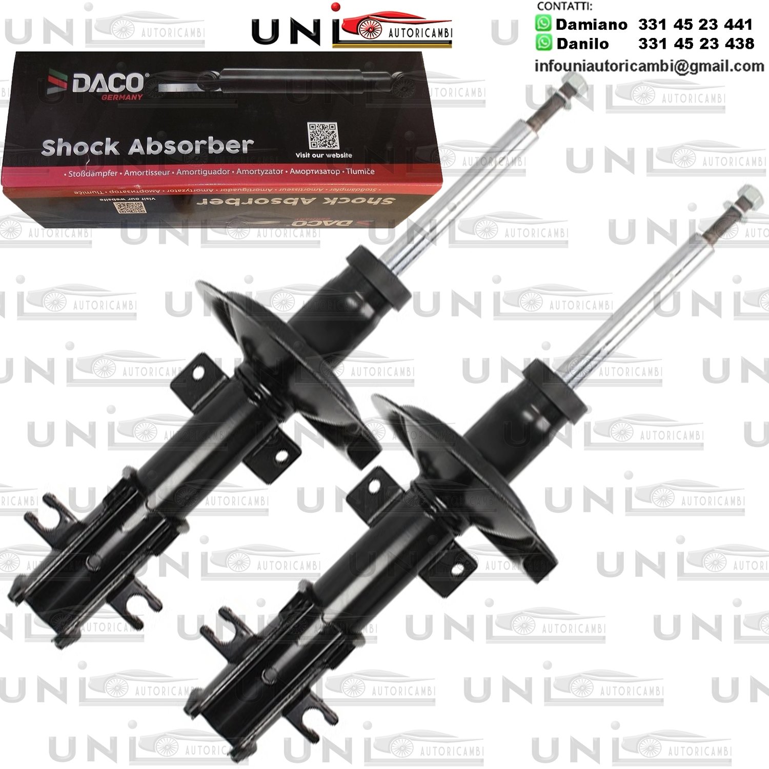 2 Ammortizzatori Anteriori RINFORZATI a Gas Lancia Lybra 839 da 1999 a 2005