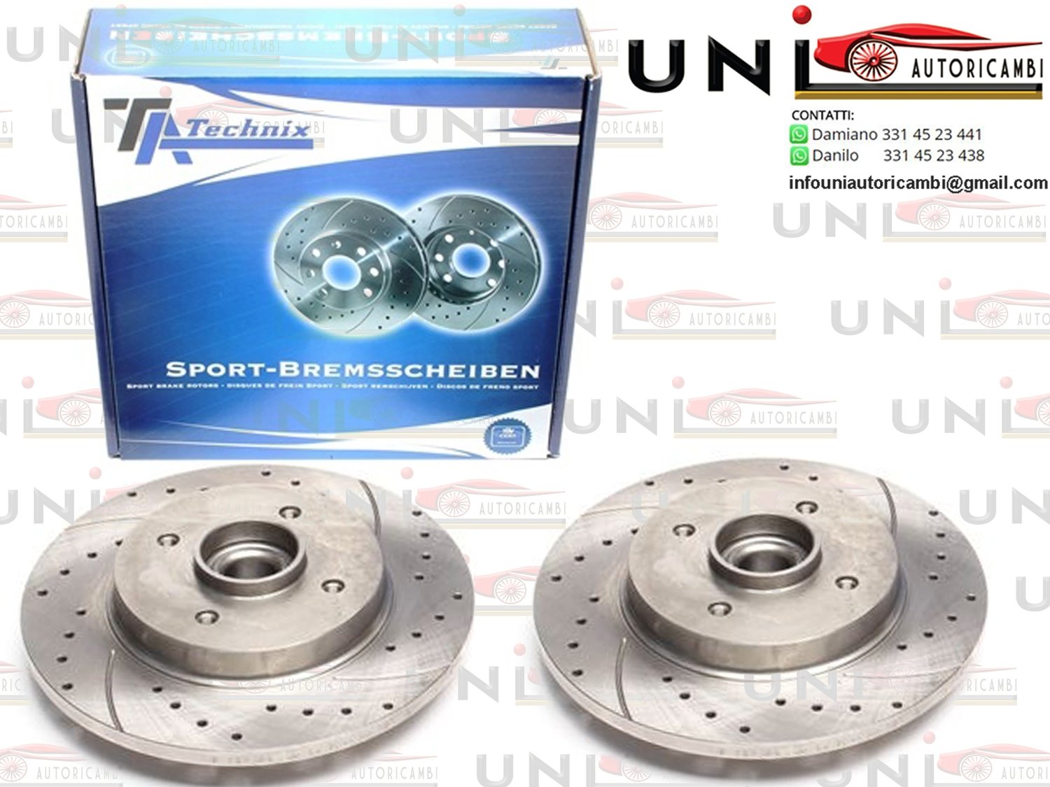 2X Dischi Sportivi Posteriori Citroën Berlingo/DS4/C4 Picasso I /C4 Grand Picasso I / Peugeot 308 SW/Partner Tepee