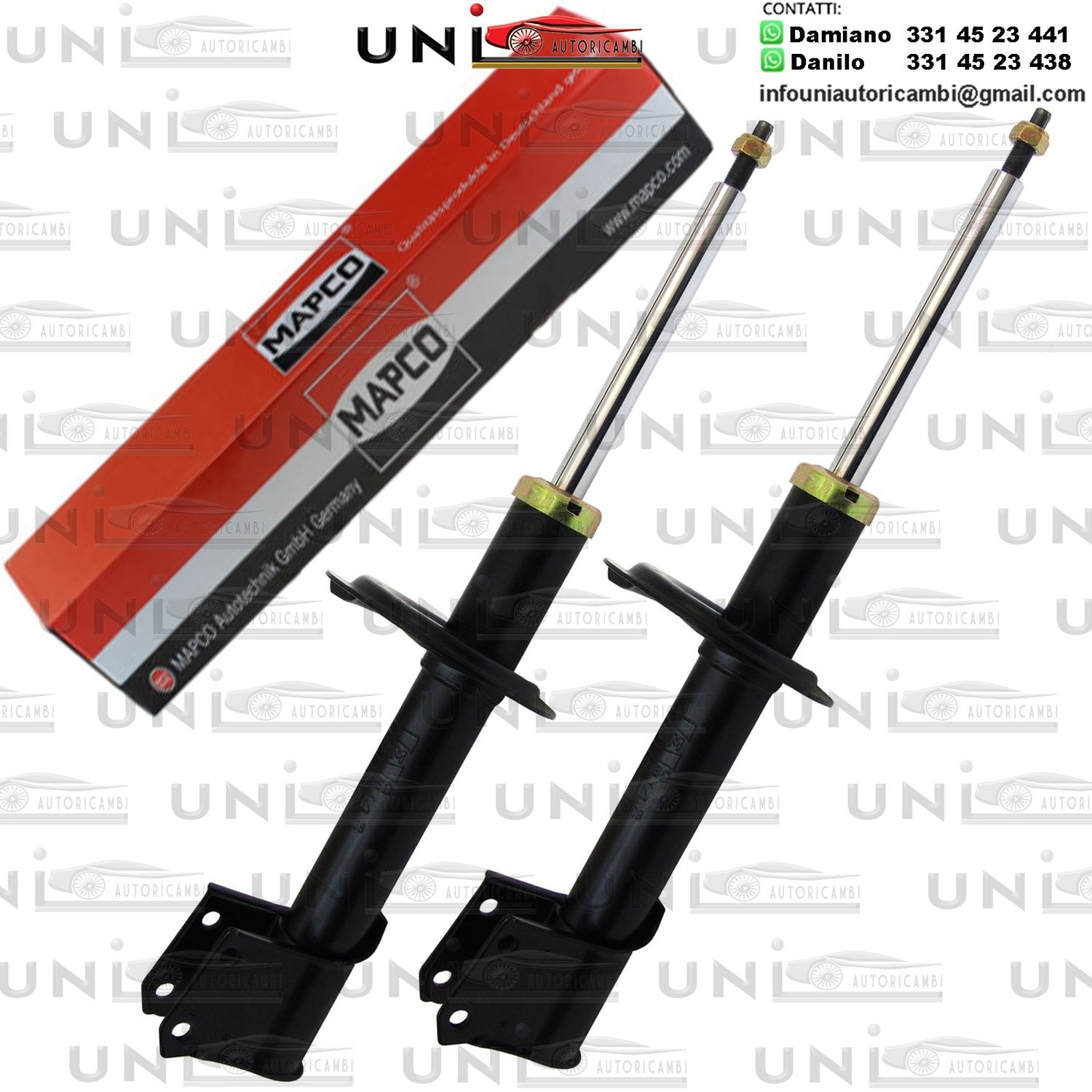2 Ammortizzatori Anteriori Rinforzati a Olio Fiat Uno (146) da 01.1983 a 12.1996