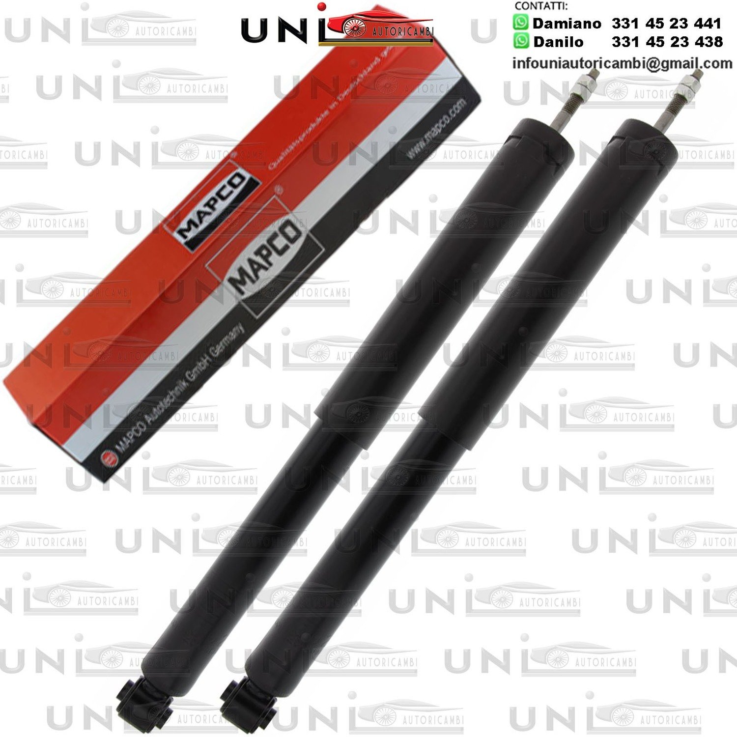 2 Ammortizzatori Posteriori Rinforzati a Olio Fiat (146) da 01.1983 a 12.1996