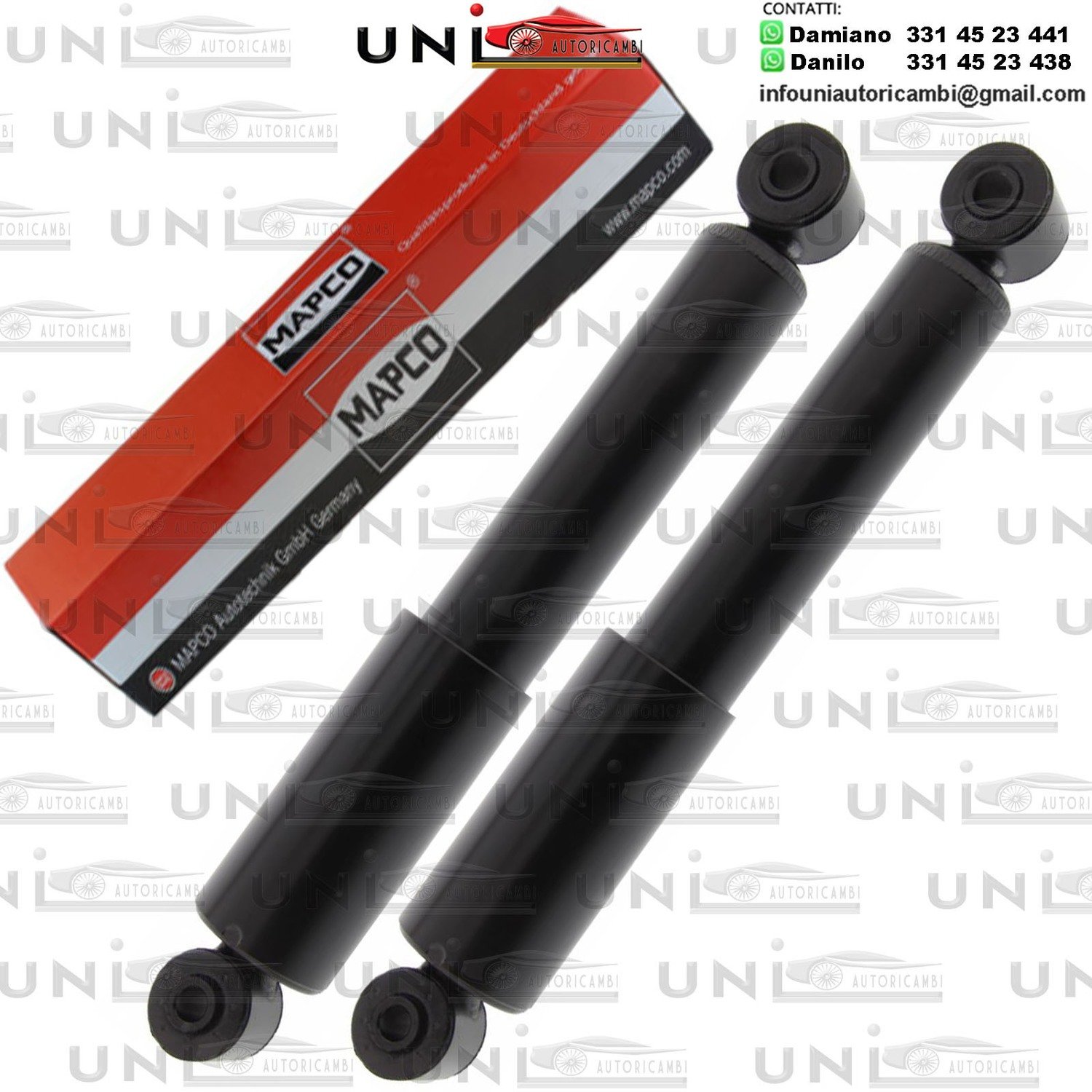 2 Ammortizzatori Posteriori Rinforzati a Gas Fiat Brava (182)​ da 07.1987​ a 04.1999