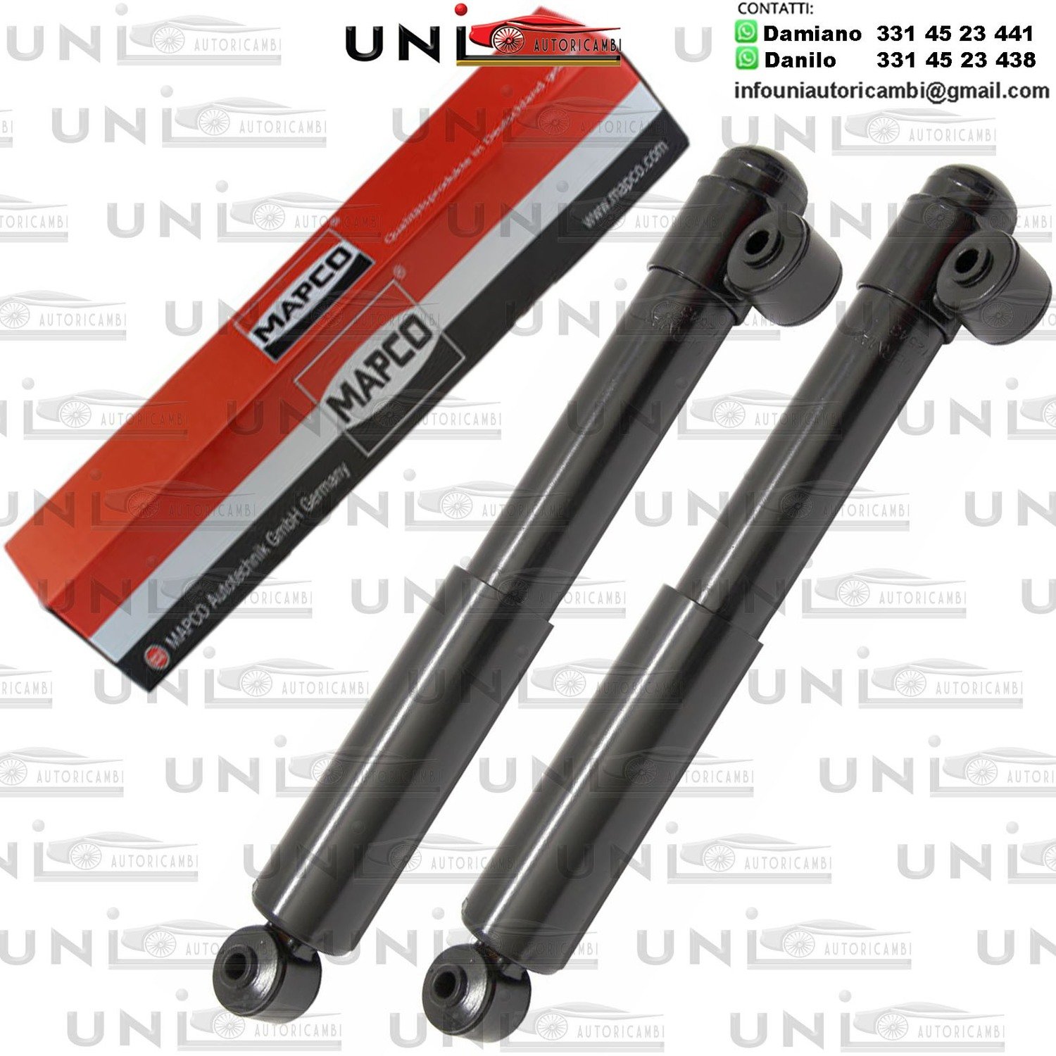 2 Ammortizzatori Posteriori Rinforzati a Gas Fiat Cinquecento (170)​ da 07.1991 a 01.2010
