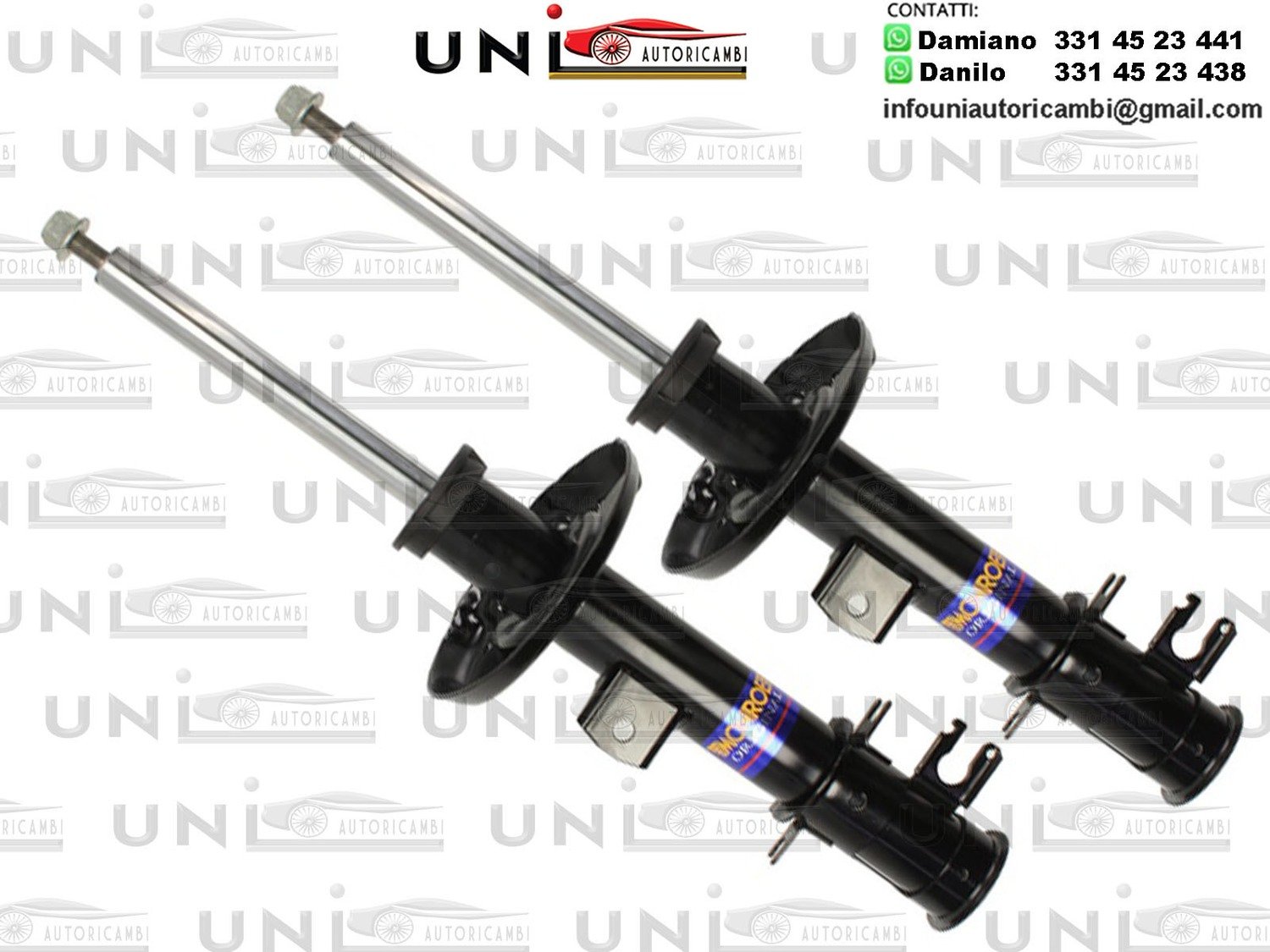 2 Ammortizzatori Anteriori SINISTRO SX +DESTRO DX a gas per: FIAT DOBLO; OPEL COMBO, COMBO TOUR 1.3D-2.0D 02.10-