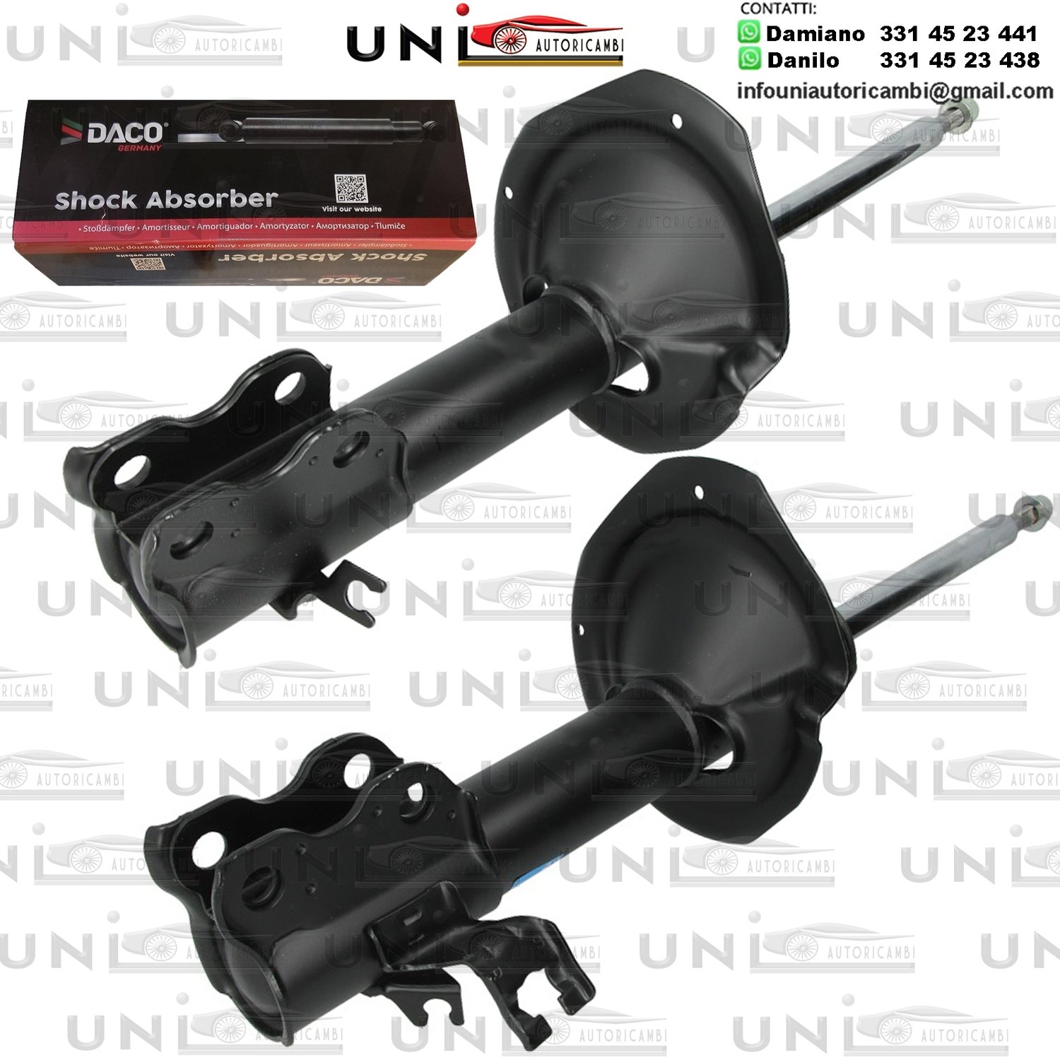 2 Ammortizzatori Anteriori a Gas Nissan Almera Tino (V10) da 12.1998