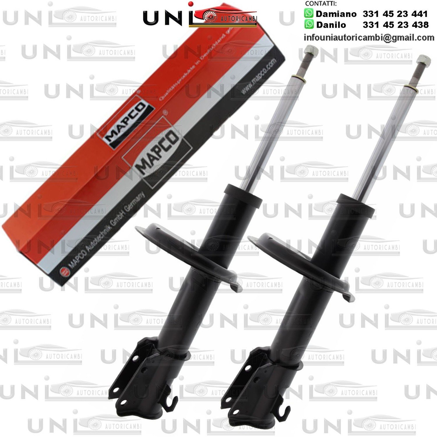 2 Ammortizzatori Anteriori Rinforzati a Gas Fiat Brava (182)​ da 12.1998 a 12.2002