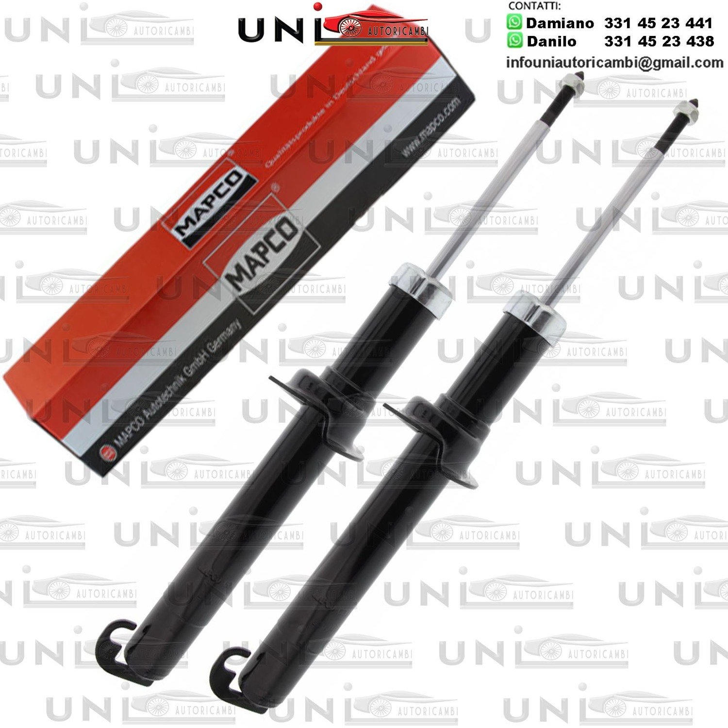 2 Ammortizzatori Anteriori Rinforzati a Gas Alfa Romeo 147 (937)​ da 09.1997 a 09.2010