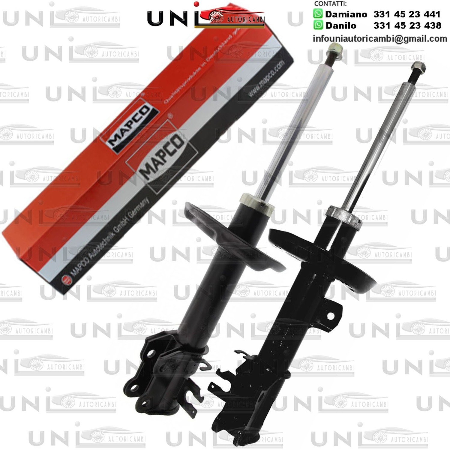 2 Ammortizzatori Anteriori Rinforzati a Gas Abarth Grande Punto / Fiat Grande Punto / Linea / Punto Evo / Opel Corsa D