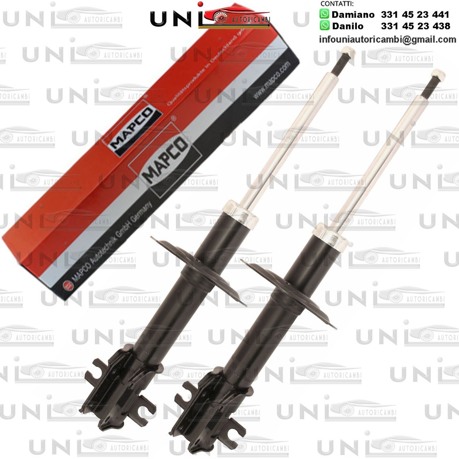 2 Ammortizzatori Anteriori Rinforzati a Gas Fiat Punto (188)​ da 09.1999 a 03.2012