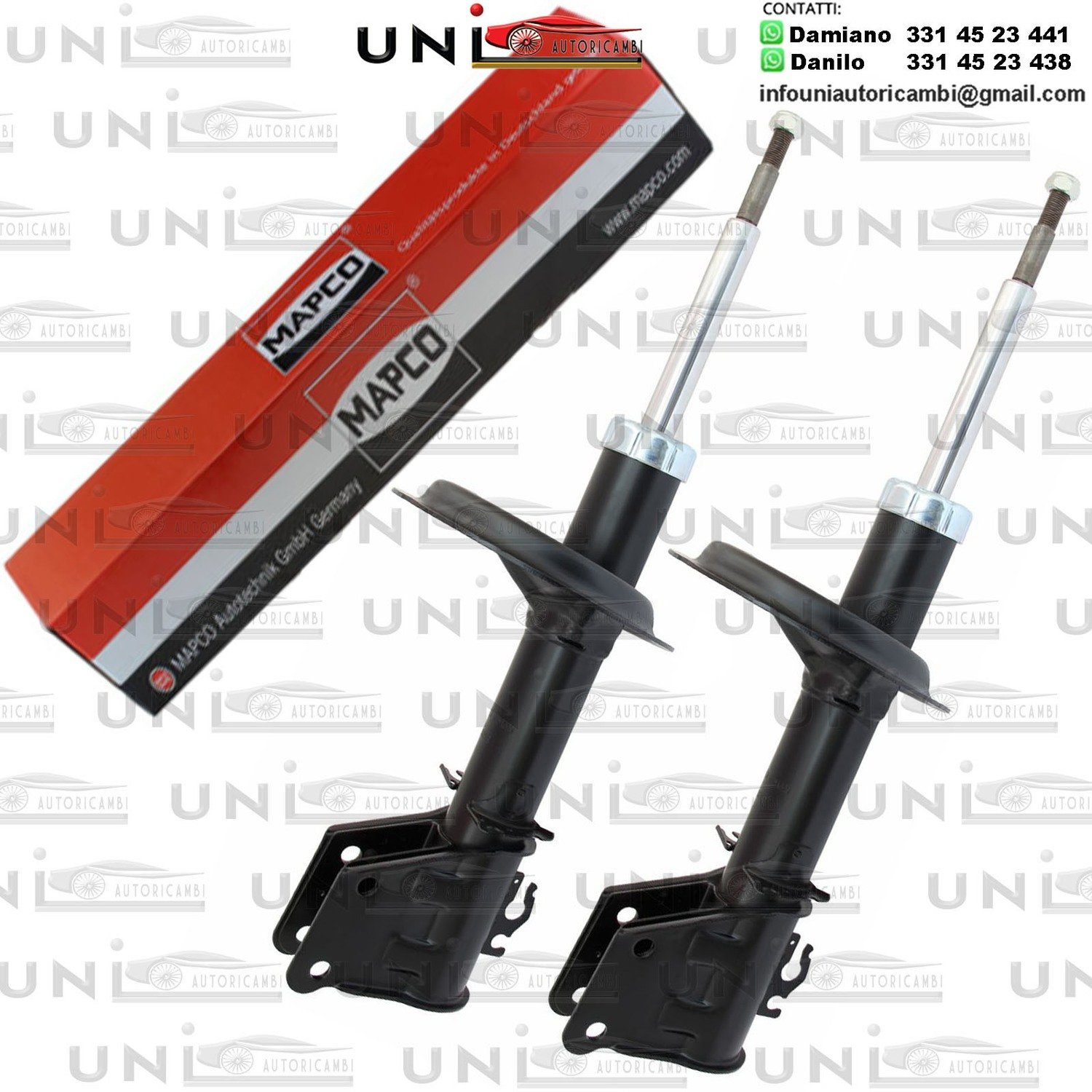 2 Ammortizzatori Anteriori Rinfrozati a Gas Fiat Doblo MPV / Space wagon (119, 223)​ da 03.2001 a -