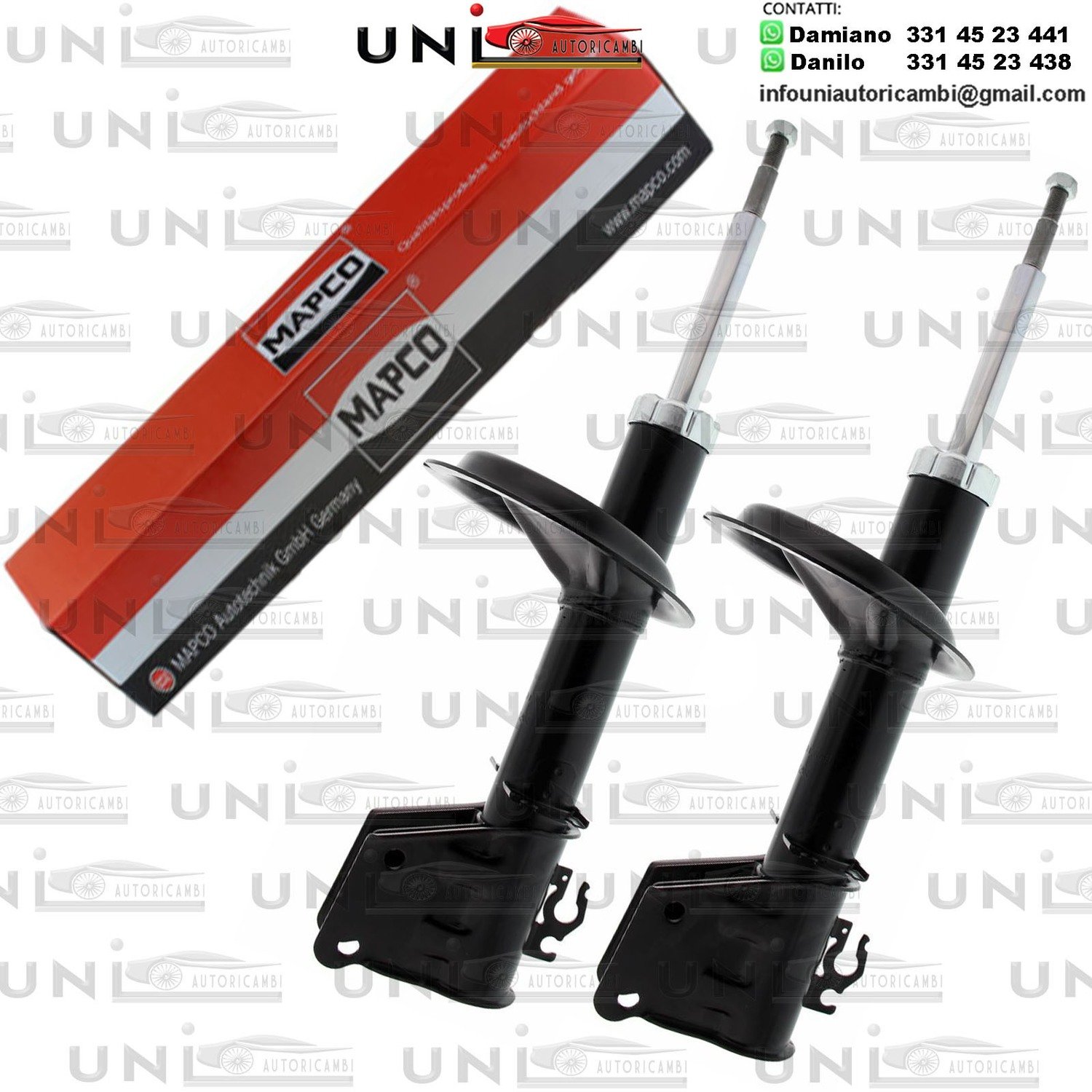 2 Ammortizzatori Anteriori Rinforzati a Gas Fiat Doblo Cargo (223) da 03.2001 a 01.2010