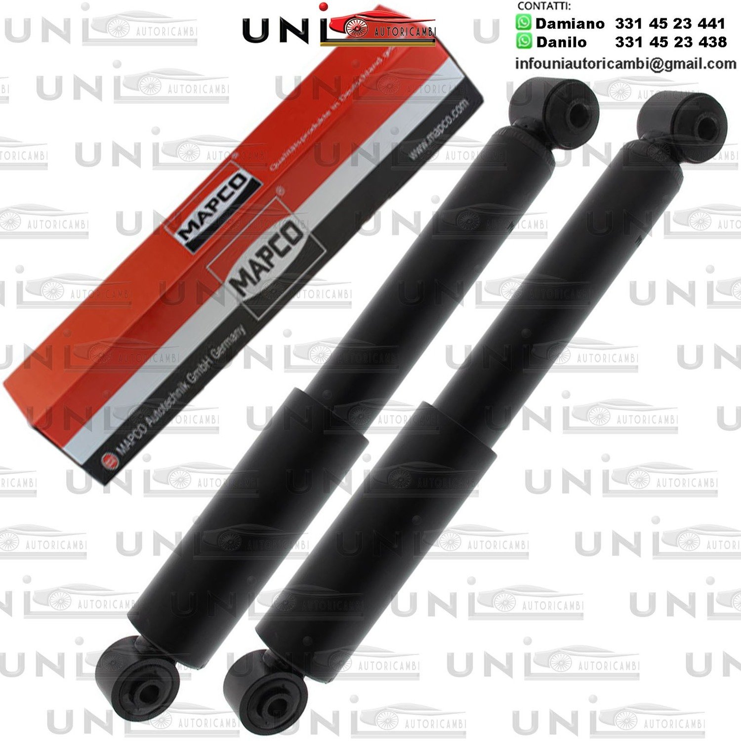 2 Ammortizzatori Posteriori Rinforzati a Gas Fiat 500 (312)​ da 10.2007 a -