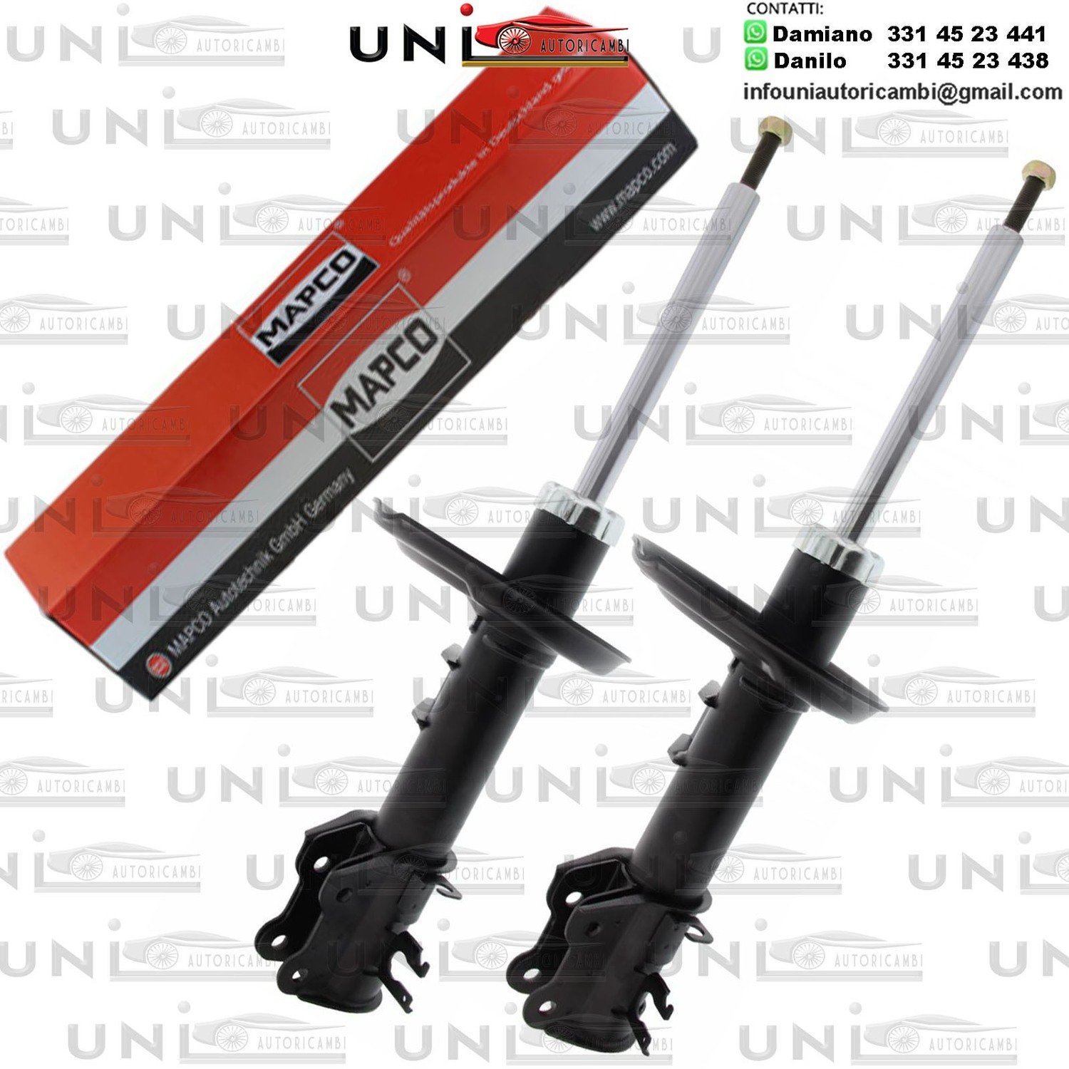 2 Ammortizzatori Anteriori RINFORZATI a Gas Abarth 500C / 595C (312)​ da 10.2007 a -