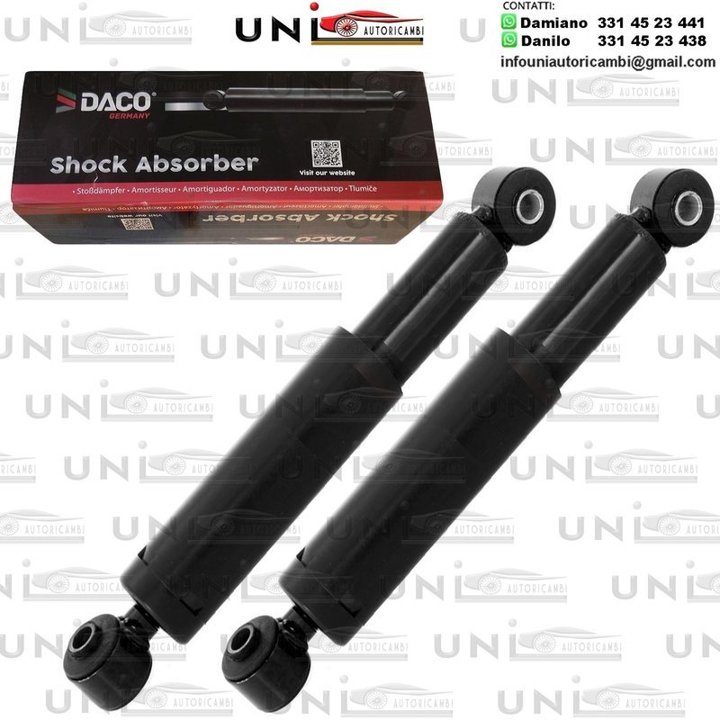 2 Ammortizzatori Posteriori a Olio Nissan Kubistar (X76) 1.2 da 2003 a 2009 / Renault Kangoo (KC0/1) 1.2 (KC0A, KC0K, KC0F, KC01) da 1997 a -