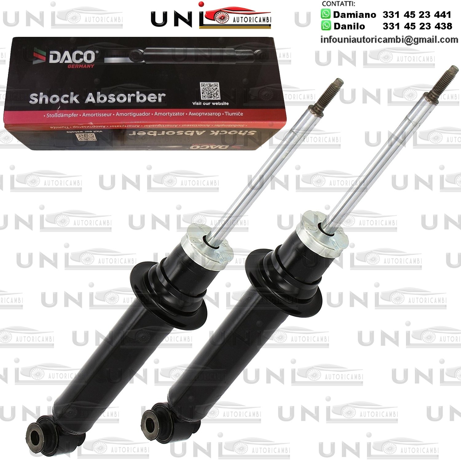 2 Ammortizzatori Anteriori a Gas Citroen C5 III (RD) 1.6 HDi​ da 2008 a -  / Citroen C5 III​ Break (TD) 3.0 HDi 240​ da 2009 a -