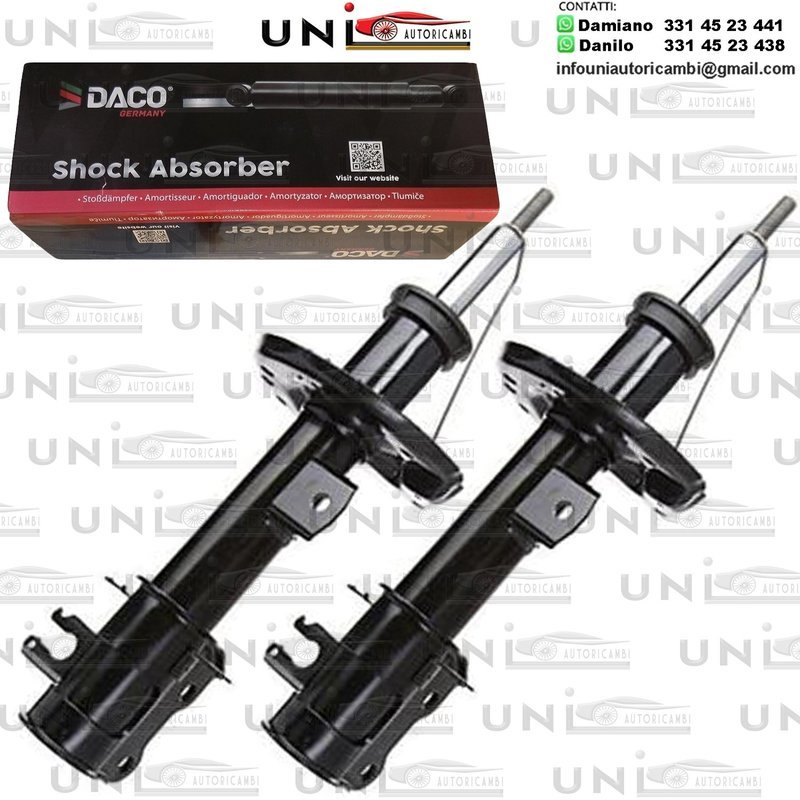 2 Ammortizzatori Anteriori RINFORZATI a Gas Fiat Multipla (186) 1.6​ da 2000 a 2010