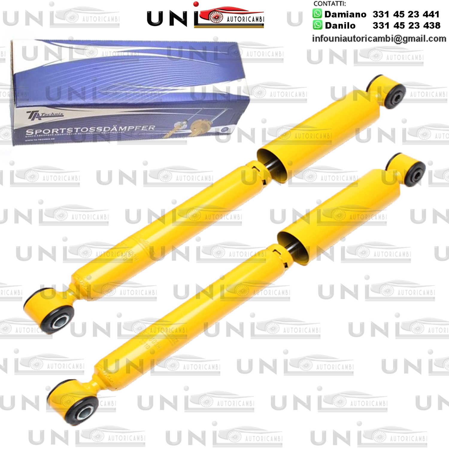 2X Ammortizzatori Posteriori Sportivi AUDI A3 8L DA 1996 - , SEAT LEON e TOLEDO 1M dal 1999 - ,  VW GOLF IV 4 dal 1998 - , VW BORA 4 dal 1998 - 1.9TDI SOLO MODELLI QUATTRO / 4MOTION!!!