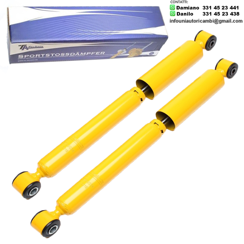 2X Ammortizzatori Posteriori Sportivi AUDI A3 8L DA 1996 - , SEAT LEON e TOLEDO 1M dal 1999 - ,  VW GOLF IV 4 dal 1998 - , VW BORA 4 dal 1998 - 1.9TDI SOLO MODELLI QUATTRO / 4MOTION!!!