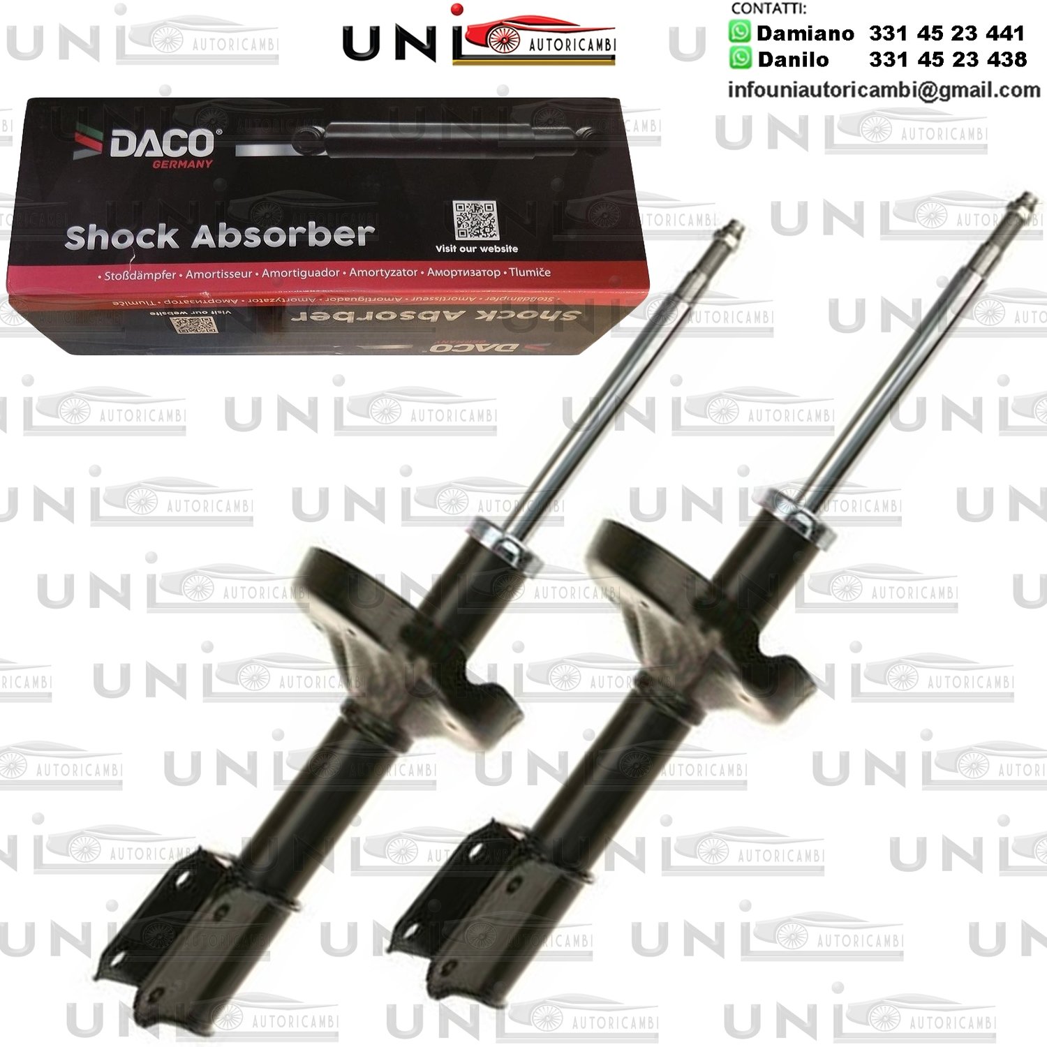 2 Ammortizzatori Anteriori a Gas Renault Clio II (BB0/1/2, CB0/1/2)​ da 09.1998 a 05.2005