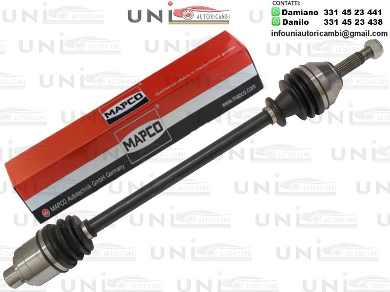 Albero Motore / Semiasse Anteriore DESTRO/Renault 19 I (B/C53) da 1988/ Renault  19 I Cabriolet (D53) da 1991/  Renault ​19 I Chamade (L53) da 1988 / Renault  19 II (B/C53) ​da 1992 / Renault  19 II