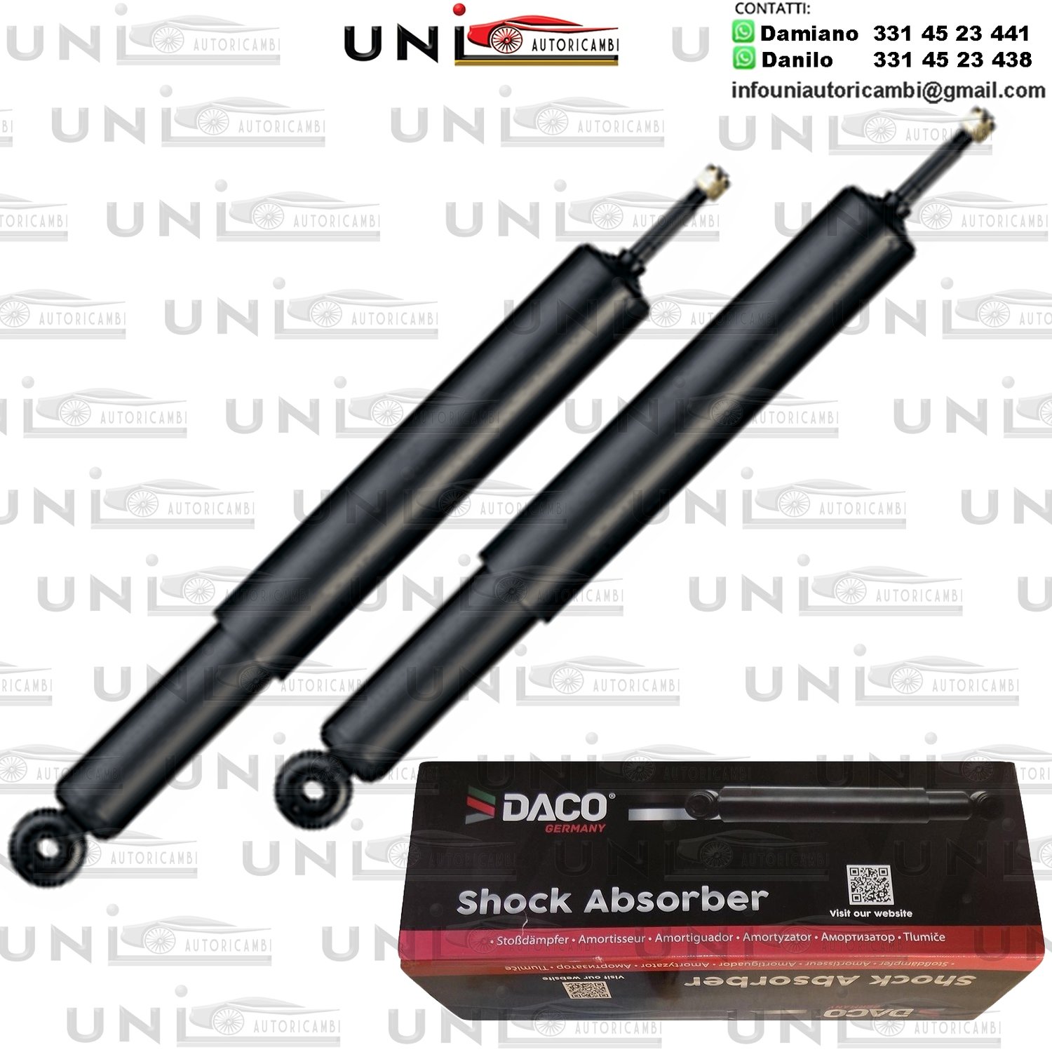 2 Ammortizzatori Posteriori a Gas Honda CR-V II (RD) 2.0​ da 2001 a 2006