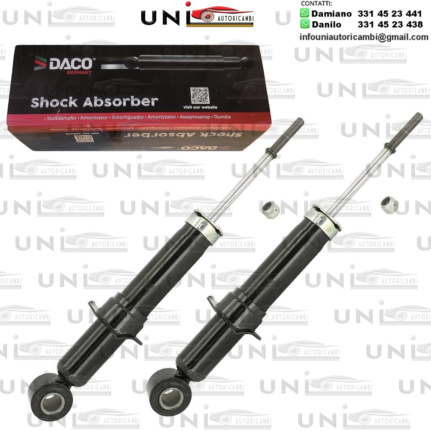 2 Ammortizzatori Posteriori a Gas Toyota Prius 2 volumi / Coda spiovente (W2)​ da 08.2003 a 03.2009​