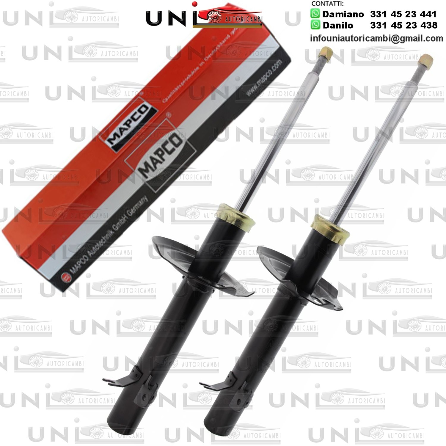 2 Ammortizzatori Anteriori a Gas Citroen C1 (PM, PN)​ da 06.2005 a 08.2010​