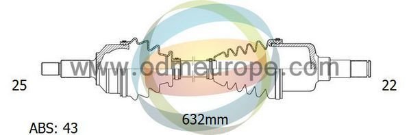 1 Albero Motore / Semiasse Anteriore Destro Per Suzuki Ignis II