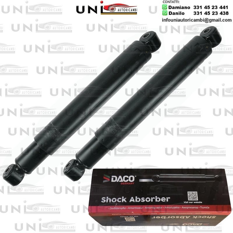 2 Ammortizzatori Anteriori RINFORZATI ad a Olio MercedesT1 Autobus (601)​ da 05.1977 a 02.1996​